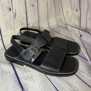 Cole Haan Black Newry Men’s Leather Sandal Size 13